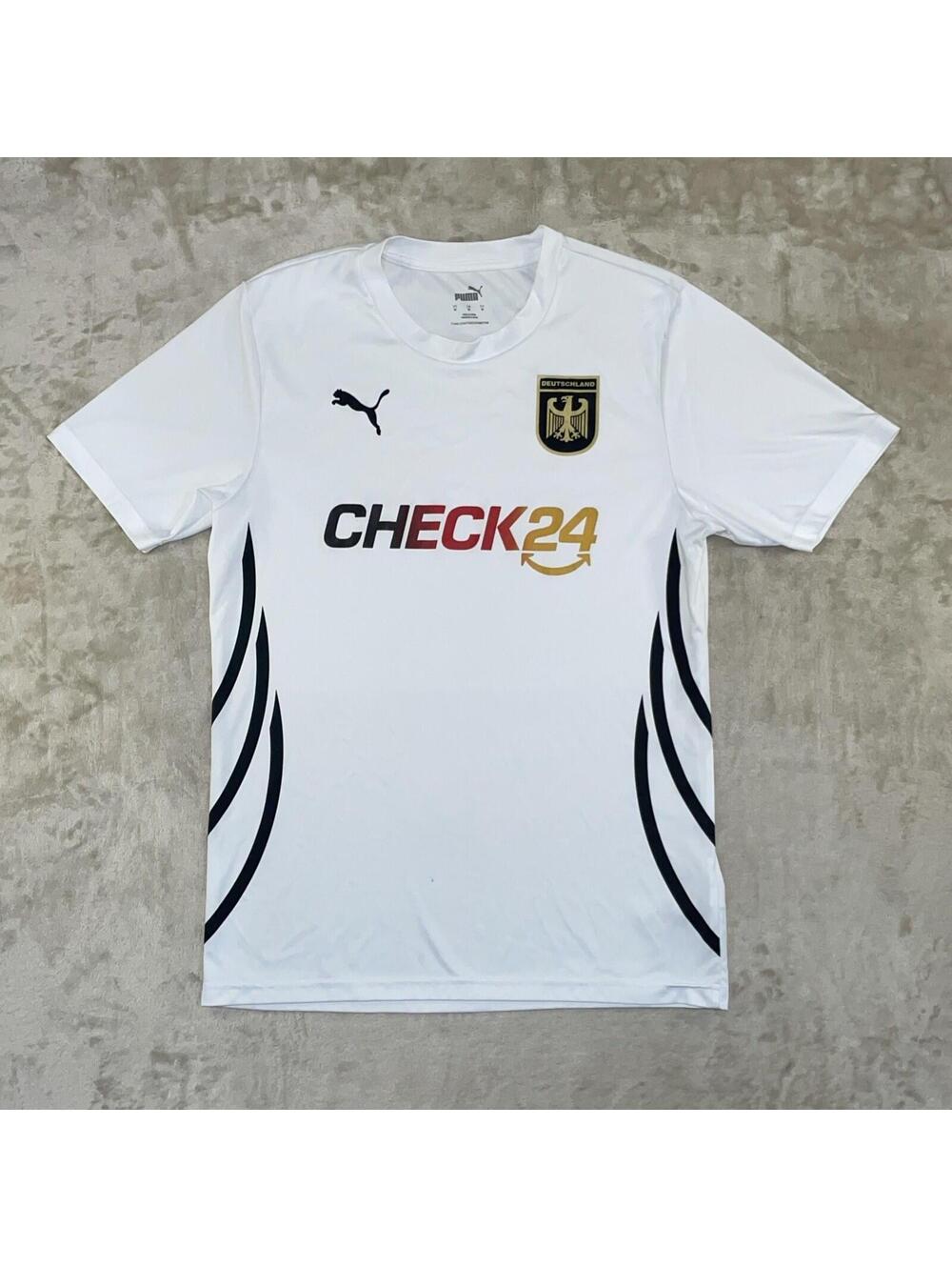 PUMA Germany 2024 Football Shirt Men's Size MEDIUM CHECK24 White Soccer Jersey